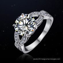 Wholesale bling bling new trending jewelry eternity spiral diamond ring